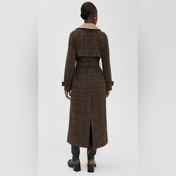 Avec Les Filles Double Layered Trench Coat - Picture 7 of 9